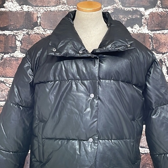 Vigoss Puffer Coat Winter Jacket Black NWT Pockets Size Small - Picture 4 of 12